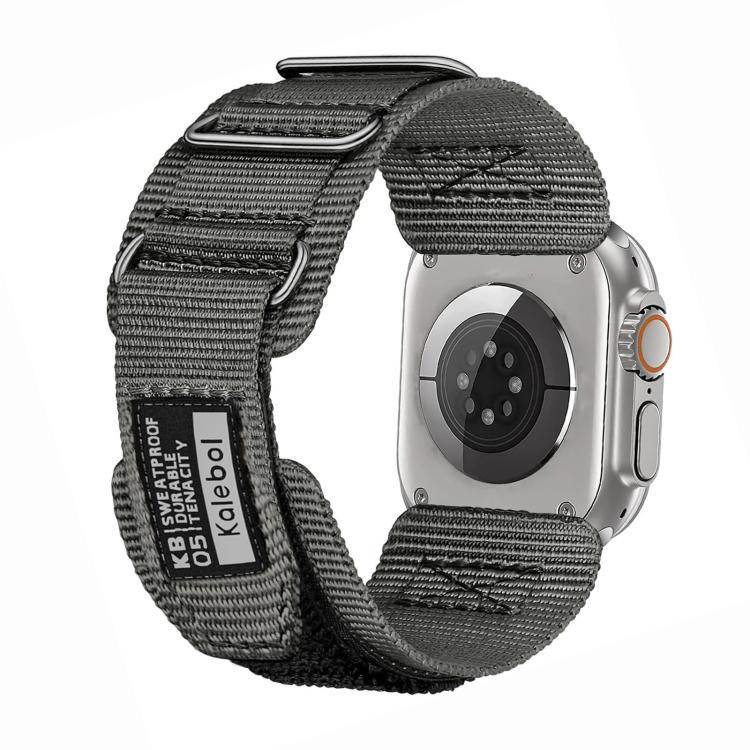 Kalebol Hook and Tri-Loop Nylon Watch Band, For Apple Watch 46mm / 49mm / 45mm / 44mm, For Apple Watch 42mm / 41mm / 40mm / 38mm