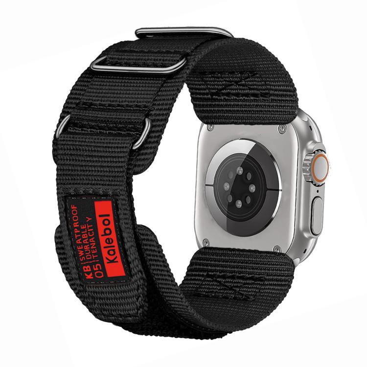 Kalebol Hook and Tri-Loop Nylon Watch Band, For Apple Watch 46mm / 49mm / 45mm / 44mm, For Apple Watch 42mm / 41mm / 40mm / 38mm