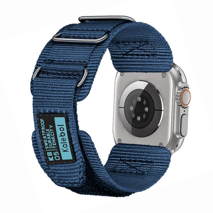 Kalebol Hook and Tri-Loop Nylon Watch Band, For Apple Watch 46mm / 49mm / 45mm / 44mm, For Apple Watch 42mm / 41mm / 40mm / 38mm