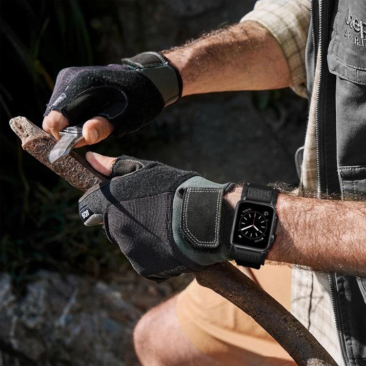 Kalebol Hook and Tri-Loop Nylon Watch Band, For Apple Watch 46mm / 49mm / 45mm / 44mm, For Apple Watch 42mm / 41mm / 40mm / 38mm