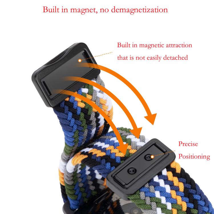 Magnetic Buckle Loop Woven Watch Band, For Apple Watch 46mm / 49mm / 45mm / 44mm