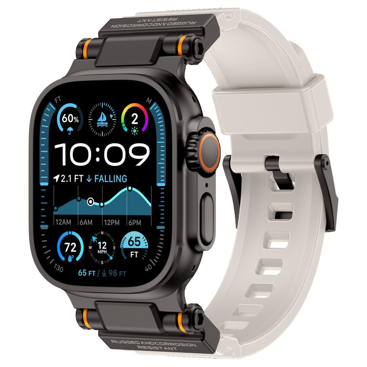 Kalebol Outdoor Explorer Metal Connector TPU Watch Band, For Apple Watch 46mm / 49mm / 45mm / 44mm