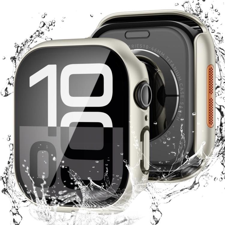 Tempered Film Integrated PC Watch Protective Case, For Apple Watch Series 45mm, For Apple Watch Series 41mm