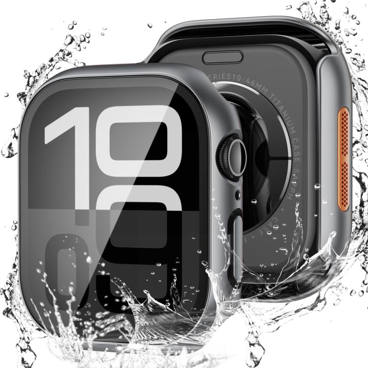 Tempered Film Integrated PC Watch Protective Case, For Apple Watch Series 45mm, For Apple Watch Series 41mm