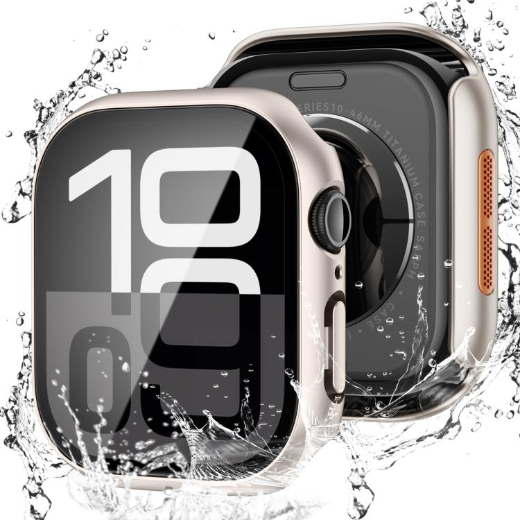 Tempered Film Integrated PC Watch Protective Case, For Apple Watch Series 45mm, For Apple Watch Series 41mm