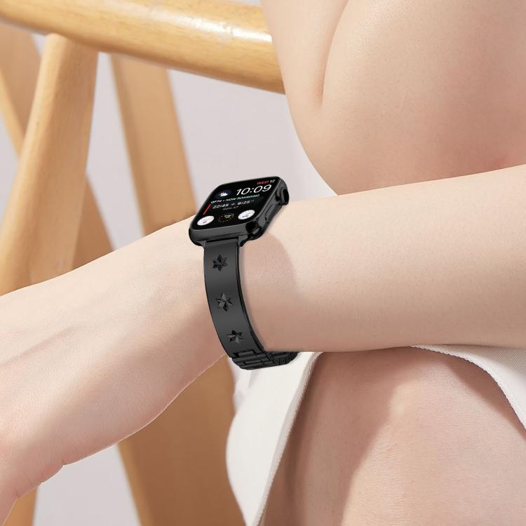 Snowflake Petals Bracelet Metal Watch Band, For Apple Watch 46mm / 49mm / 45mm / 44mm, For Apple Watch 42mm / 41mm / 40mm / 38mm