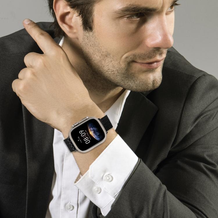 Nine-Bead Magnetic Loop Steel Watch Band, For Apple Watch 46mm / 49mm / 45mm / 44mm, For Apple Watch 42mm / 41mm / 40mm / 38mm