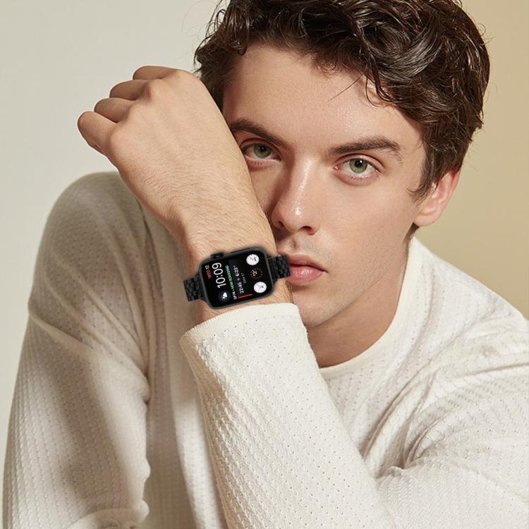 Small Waist Slingshot Buckle Steel Watch Band, For Apple Watch 46mm / 49mm / 45mm / 44mm, For Apple Watch 42mm / 41mm / 40mm / 38mm