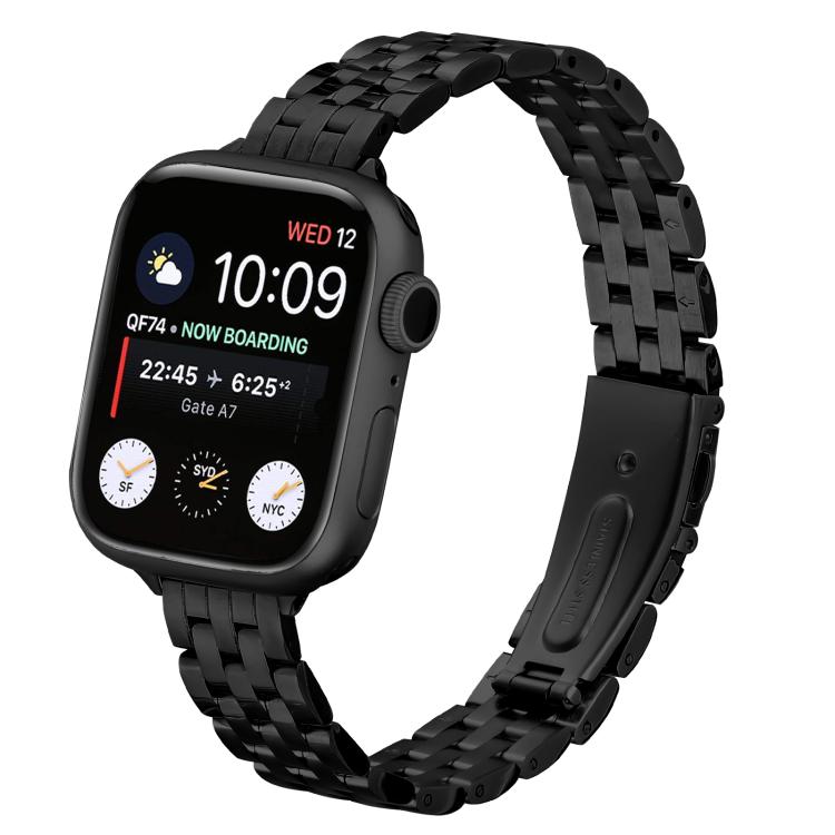 Small Waist Slingshot Buckle Steel Watch Band, For Apple Watch 46mm / 49mm / 45mm / 44mm, For Apple Watch 42mm / 41mm / 40mm / 38mm