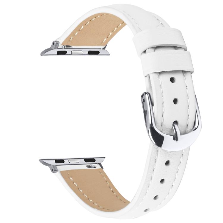 Small Waist PU Leather Watch Band, For Apple Watch 46mm / 49mm / 45mm / 44mm, For Apple Watch 42mm / 41mm / 40mm / 38mm