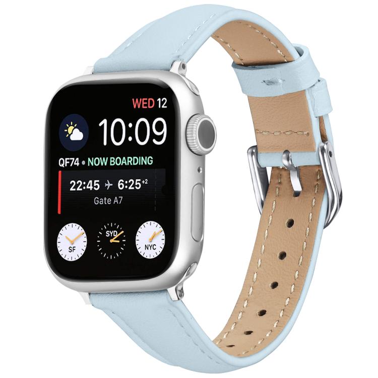 Small Waist PU Leather Watch Band, For Apple Watch 46mm / 49mm / 45mm / 44mm, For Apple Watch 42mm / 41mm / 40mm / 38mm
