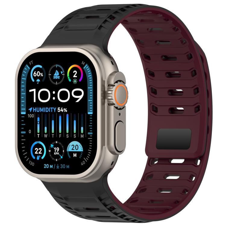 Mountain Armor Magnetic Silicone Watch Band, For Apple Watch 46mm / 49mm / 45mm / 44mm, For Apple Watch 42mm / 41mm / 40mm / 38mm