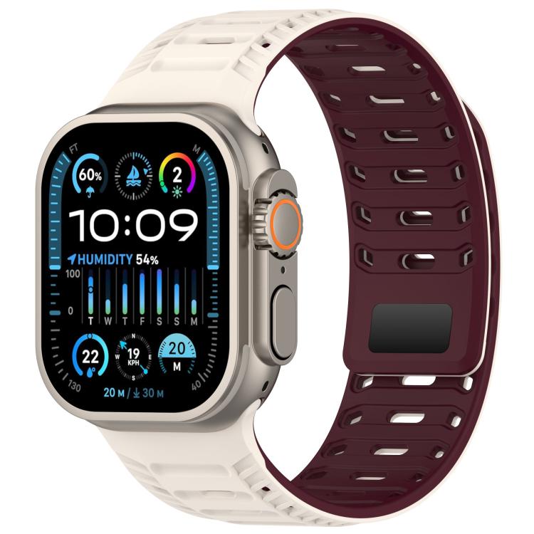 Mountain Armor Magnetic Silicone Watch Band, For Apple Watch 46mm / 49mm / 45mm / 44mm, For Apple Watch 42mm / 41mm / 40mm / 38mm