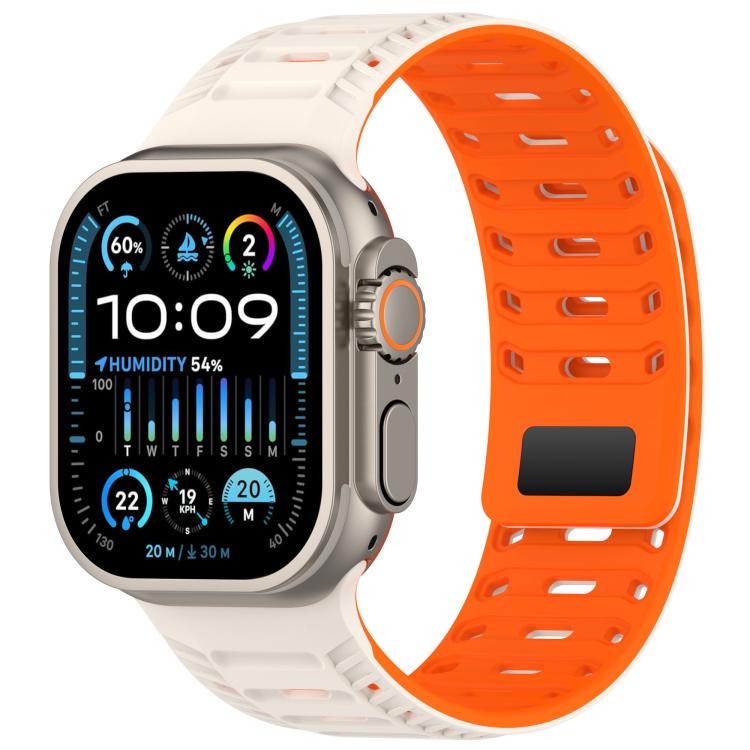 Mountain Armor Magnetic Silicone Watch Band, For Apple Watch 46mm / 49mm / 45mm / 44mm, For Apple Watch 42mm / 41mm / 40mm / 38mm