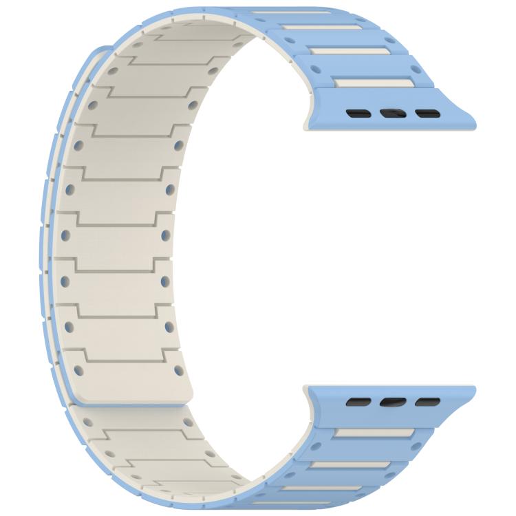 Colorful Spirit Piano Soft Magnetic Two-tone Watch Band, For Apple Watch 46mm / 49mm / 45mm / 44mm