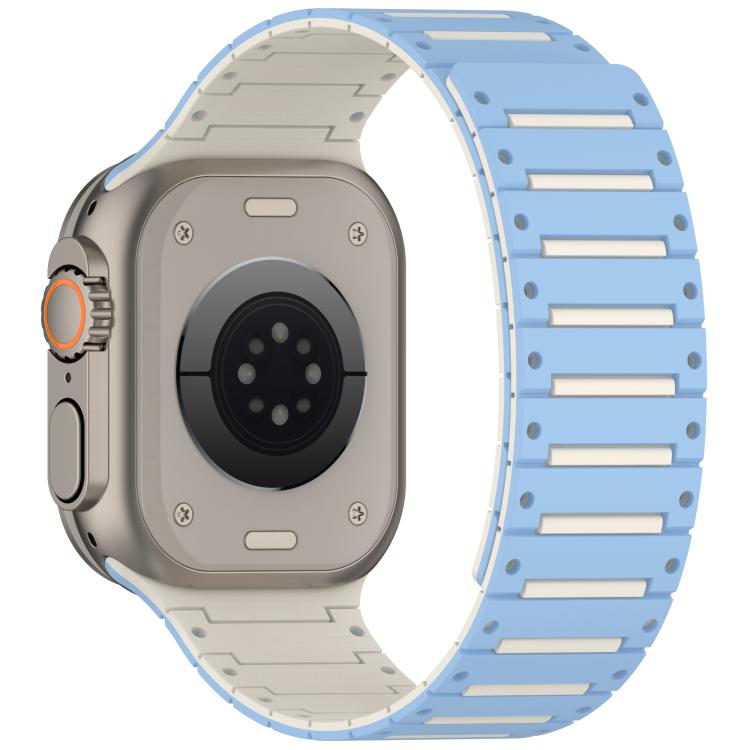 Colorful Spirit Piano Soft Magnetic Two-tone Watch Band, For Apple Watch 46mm / 49mm / 45mm / 44mm