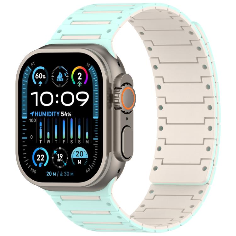 Colorful Spirit Piano Soft Magnetic Two-tone Watch Band, For Apple Watch 46mm / 49mm / 45mm / 44mm