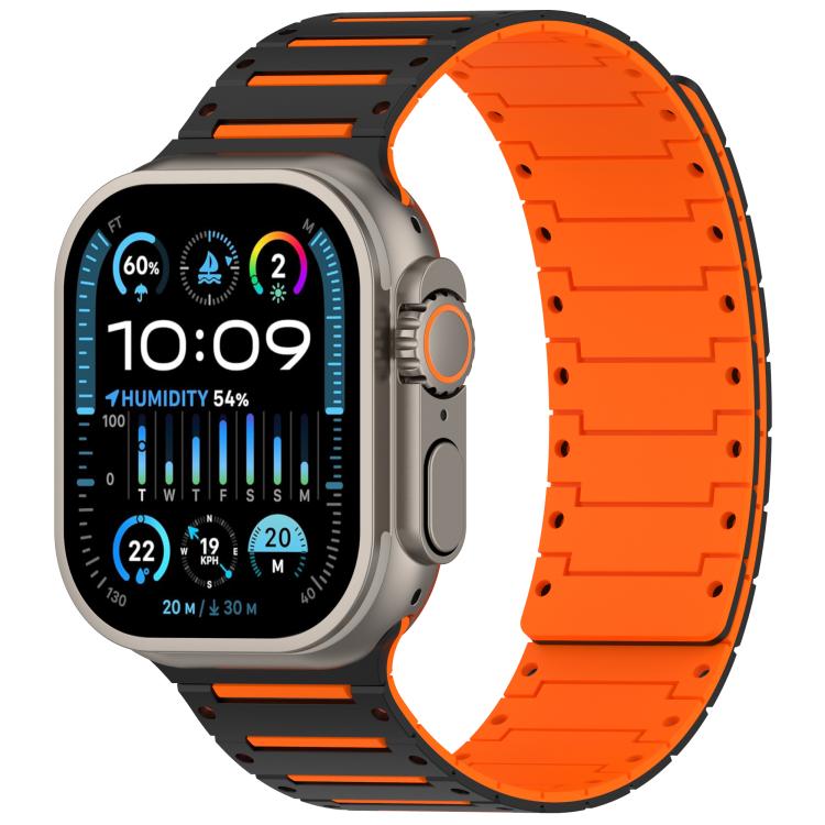 Colorful Spirit Piano Soft Magnetic Two-tone Watch Band, For Apple Watch 46mm / 49mm / 45mm / 44mm