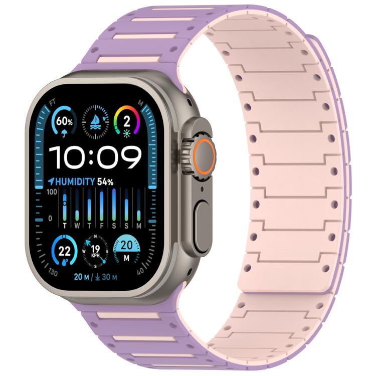 Colorful Spirit Piano Soft Magnetic Two-tone Watch Band, For Apple Watch 46mm / 49mm / 45mm / 44mm