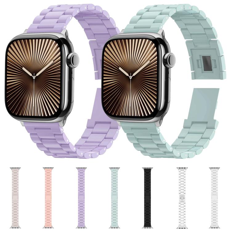 Candy Three-bead Magnetic Buckle PC Watch Band, For Apple Watch 46mm / 49mm / 45mm / 44mm, For Apple Watch 42mm / 41mm / 40mm / 38mm