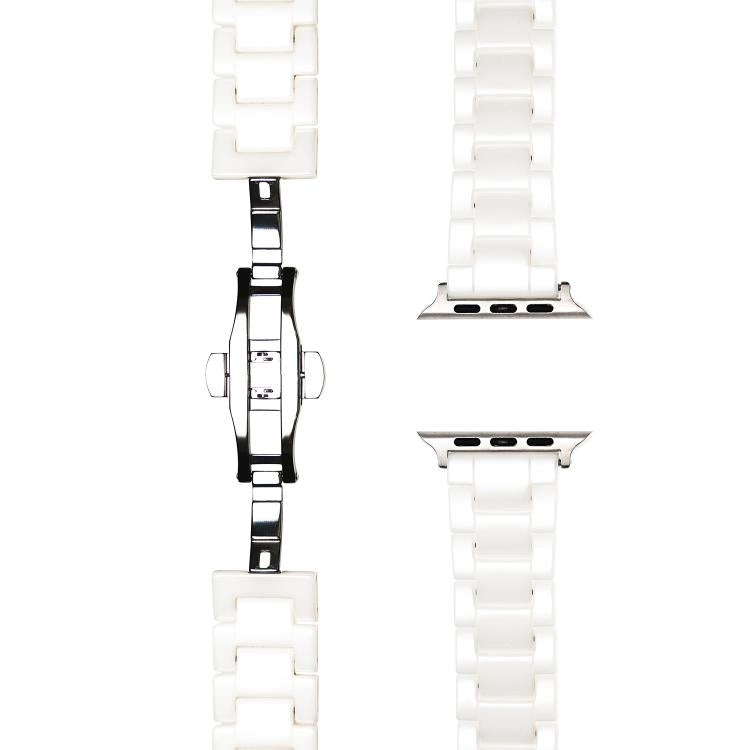 Tank Grain Ceramics Watch Band, For Apple Watch 46mm / 49mm / 45mm / 44mm, For Apple Watch 42mm / 41mm / 40mm / 38mm