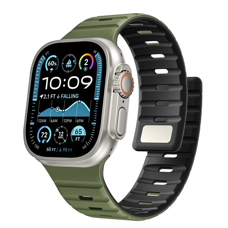 Norman Magnetic Silicone Watch Band, For Apple Watch 46mm / 49mm / 45mm / 44mm, For Apple Watch 42mm / 41mm / 40mm / 38mm