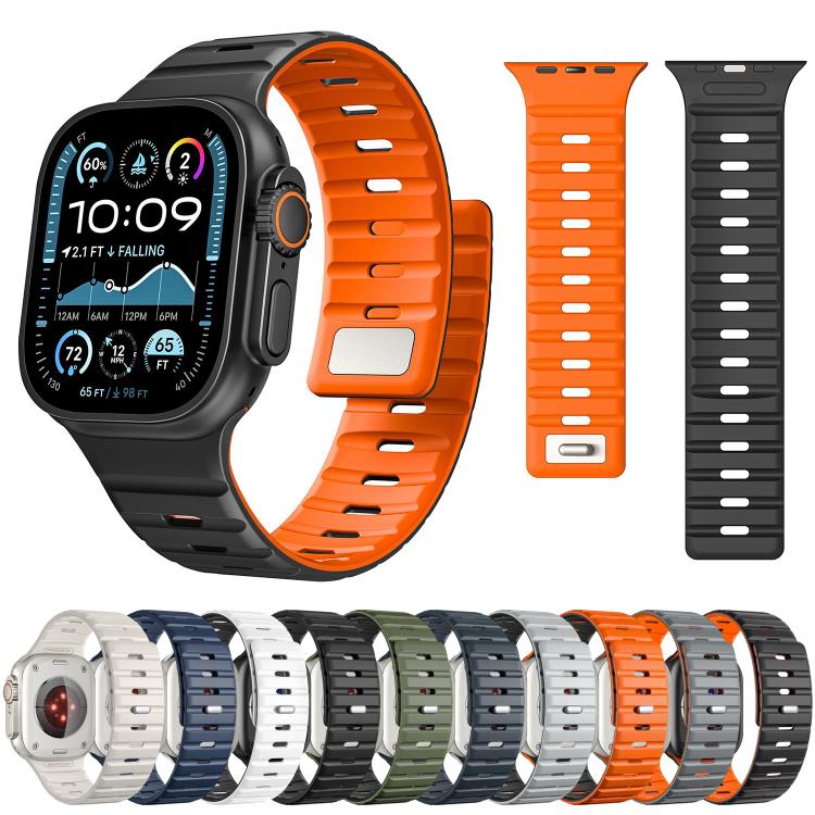 Norman Magnetic Silicone Watch Band, For Apple Watch 46mm / 49mm / 45mm / 44mm, For Apple Watch 42mm / 41mm / 40mm / 38mm