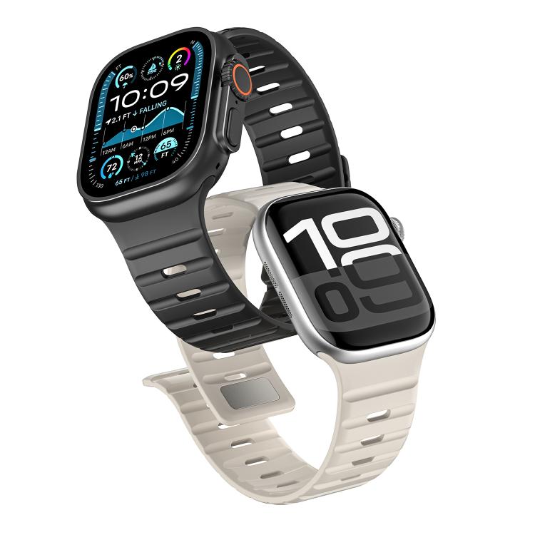 Norman Magnetic Silicone Watch Band, For Apple Watch 46mm / 49mm / 45mm / 44mm, For Apple Watch 42mm / 41mm / 40mm / 38mm