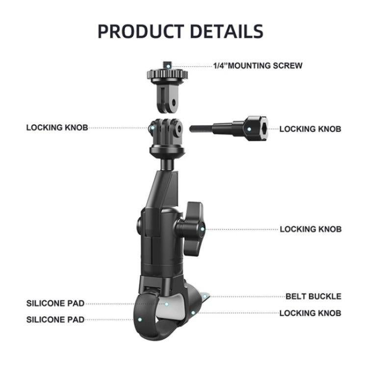JGX003 Adjustable Mount Bracket Motorcycle Electric Bike Bicycle Action Camera Holder