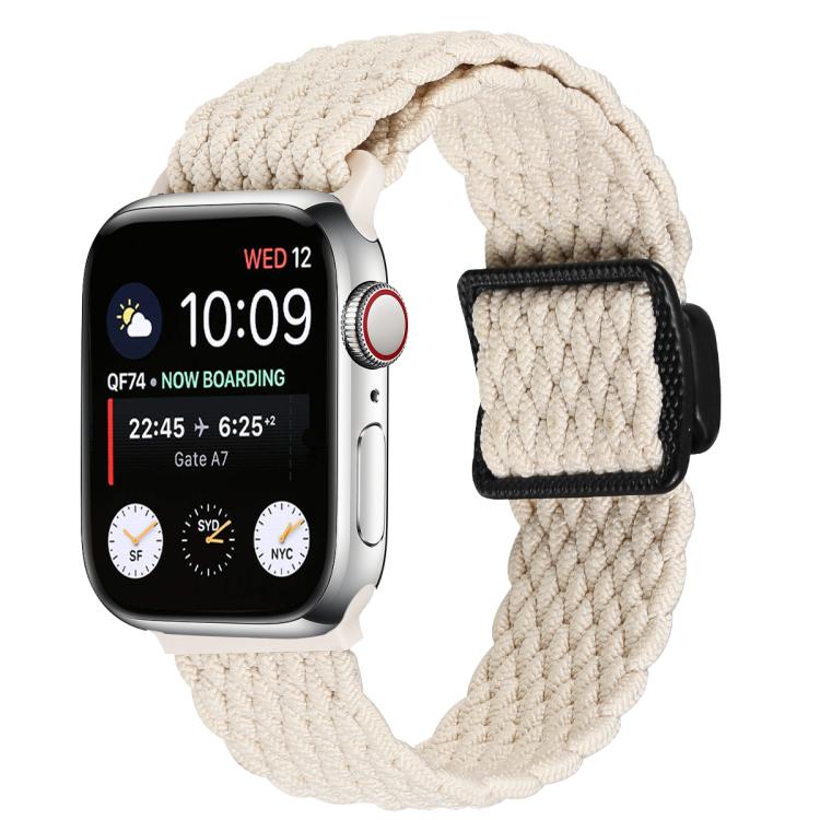 Magnetic Buckle Woven Stretch Watch Band, For Apple Watch 46mm / 49mm / 45mm / 44mm, For Apple Watch 42mm / 41mm / 40mm / 38mm