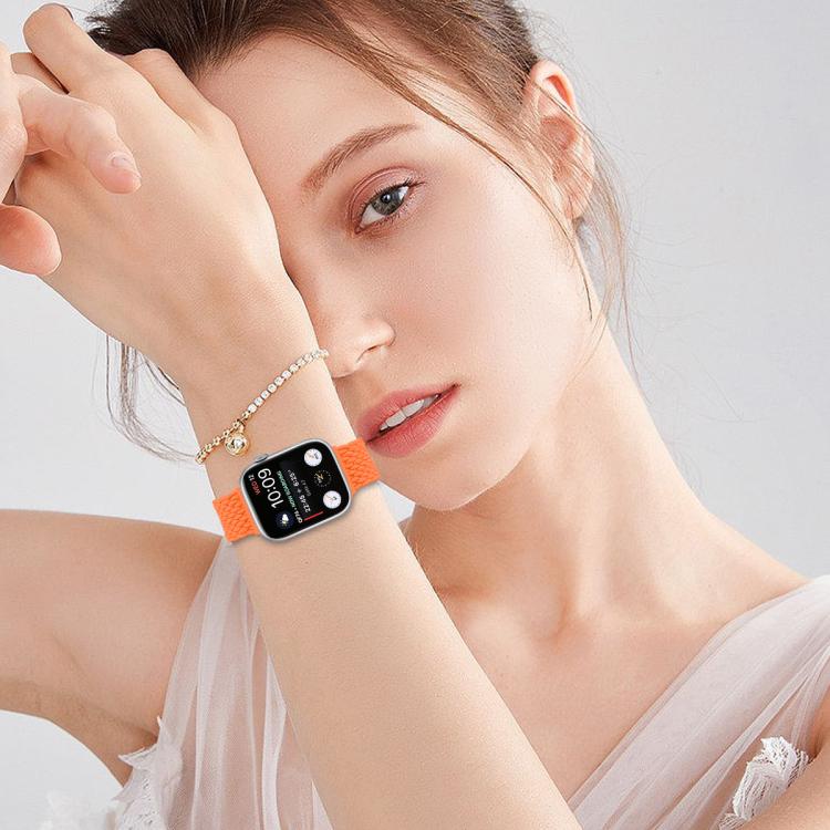 Magnetic Buckle Woven Stretch Watch Band, For Apple Watch 46mm / 49mm / 45mm / 44mm, For Apple Watch 42mm / 41mm / 40mm / 38mm
