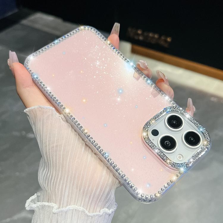 Rhinestone Glitter TPU 4-corners Anti-fall Phone Case, For iPhone 14, For iPhone 14 Pro, For iPhone 14 Pro Max, For iPhone 13 Pro Max