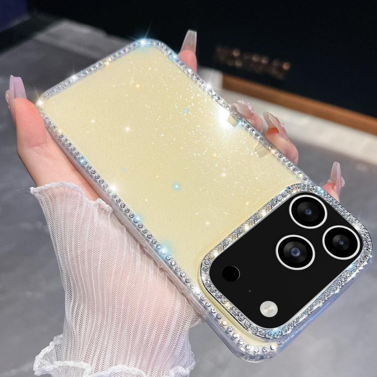 Rhinestone Glitter TPU 4-corners Anti-fall Phone Case, For iPhone 17 Pro Max, For iPhone 17 Pro, For iPhone 17, For iPhone 17 Air
