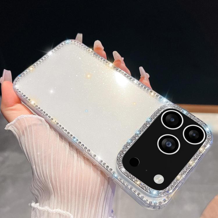Rhinestone Glitter TPU 4-corners Anti-fall Phone Case, For iPhone 17 Pro Max, For iPhone 17 Pro, For iPhone 17, For iPhone 17 Air