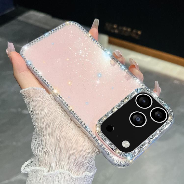 Rhinestone Glitter TPU 4-corners Anti-fall Phone Case, For iPhone 17 Pro Max, For iPhone 17 Pro, For iPhone 17, For iPhone 17 Air