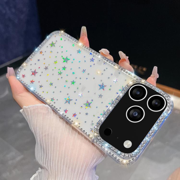 Rhinestone Glitter TPU 4-corners Anti-fall Phone Case, For iPhone 17 Pro Max, For iPhone 17 Pro, For iPhone 17, For iPhone 17 Air