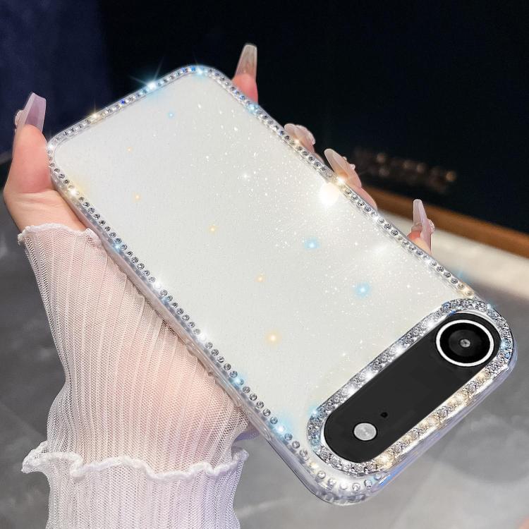 Rhinestone Glitter TPU 4-corners Anti-fall Phone Case, For iPhone 17 Pro Max, For iPhone 17 Pro, For iPhone 17, For iPhone 17 Air