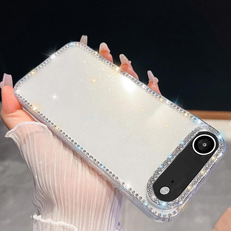 Rhinestone Glitter TPU 4-corners Anti-fall Phone Case, For iPhone 17 Pro Max, For iPhone 17 Pro, For iPhone 17, For iPhone 17 Air