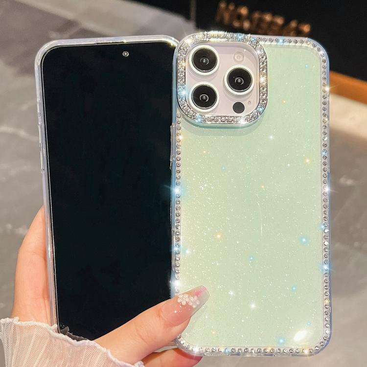 Rhinestone Glitter TPU 4-corners Anti-fall Phone Case, For iPhone 17 Pro Max, For iPhone 17 Pro, For iPhone 17, For iPhone 17 Air