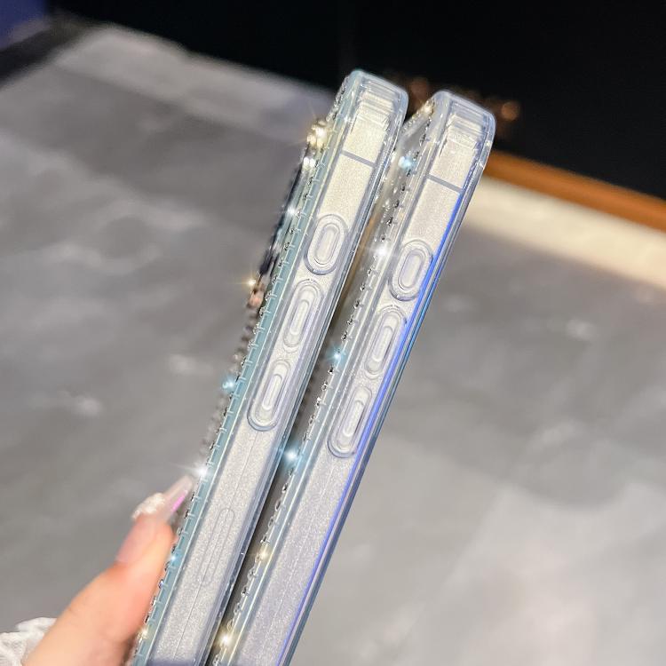 Rhinestone Glitter TPU 4-corners Anti-fall Phone Case, For iPhone 16e, For iPhone 16 Pro Max, For iPhone 16 Pro, For iPhone 16 Plus