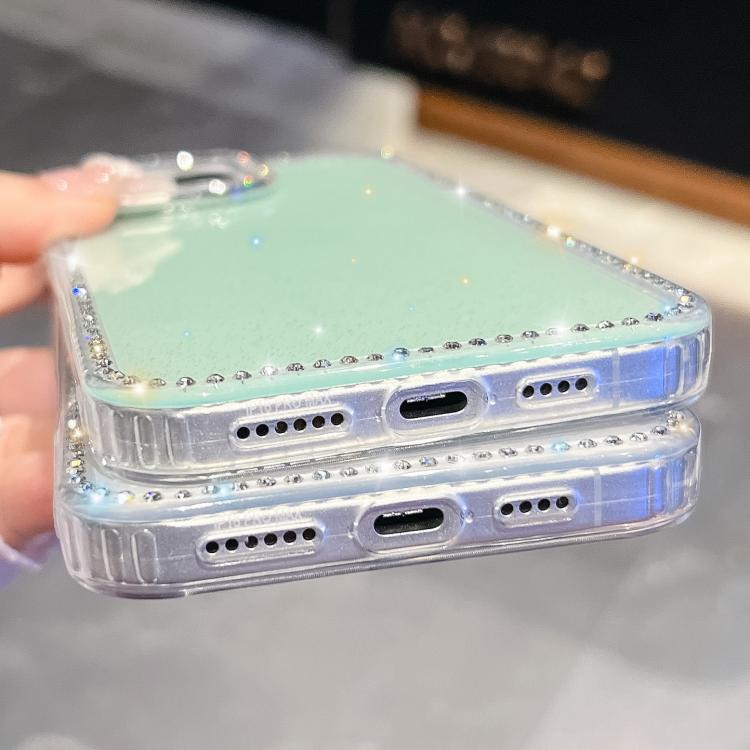 Rhinestone Glitter TPU 4-corners Anti-fall Phone Case, For iPhone 16, For iPhone 15 Pro Max, For iPhone 15 Pro, For iPhone 15
