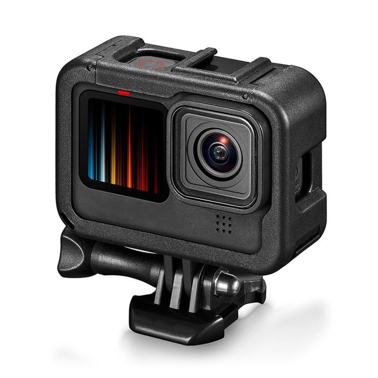 Dual Cold Shoes Frame Expansion PA Cage with Side Interface Cover, For GoPro HERO13 Black / HERO12 Black