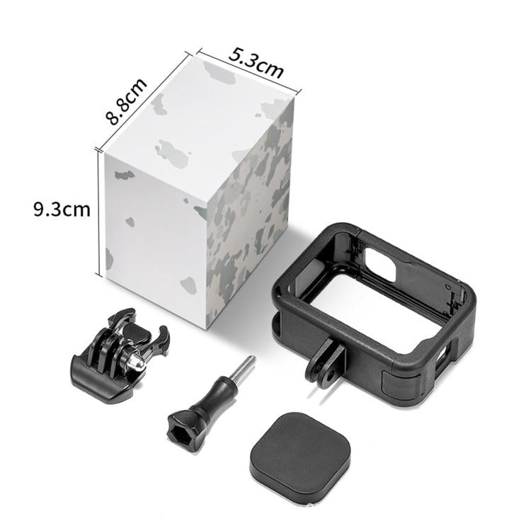 Dual Cold Shoes Frame Expansion PA Cage with Side Interface Cover, For GoPro HERO13 Black / HERO12 Black