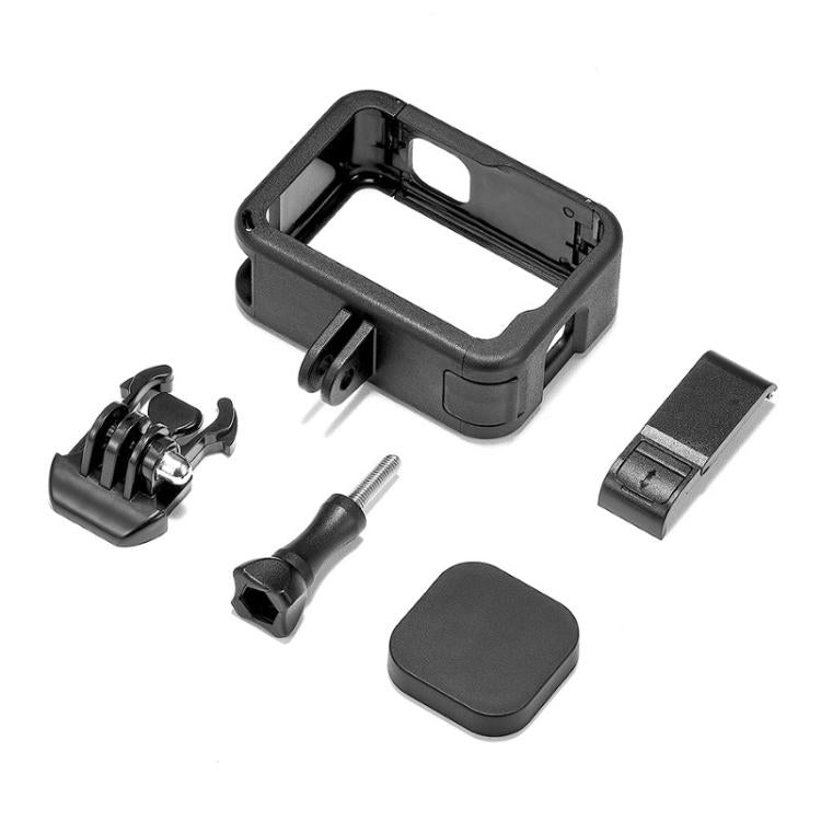 Dual Cold Shoes Frame Expansion PA Cage with Side Interface Cover, For GoPro HERO13 Black / HERO12 Black