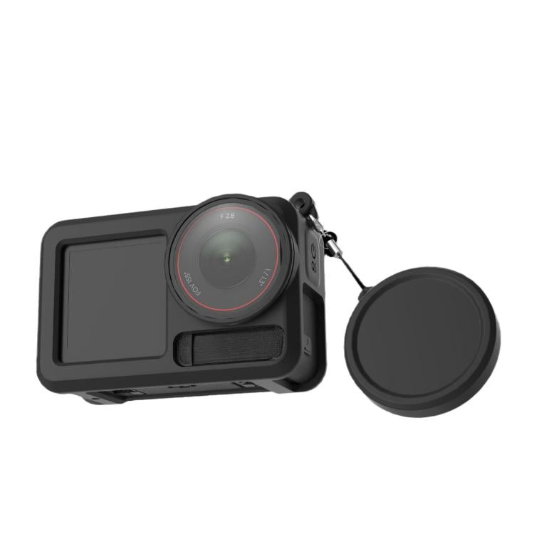 Soft Silicone Shockproof Protective Case Cover with Lens Cap, For DJI Action 5 Pro / 4 / 3