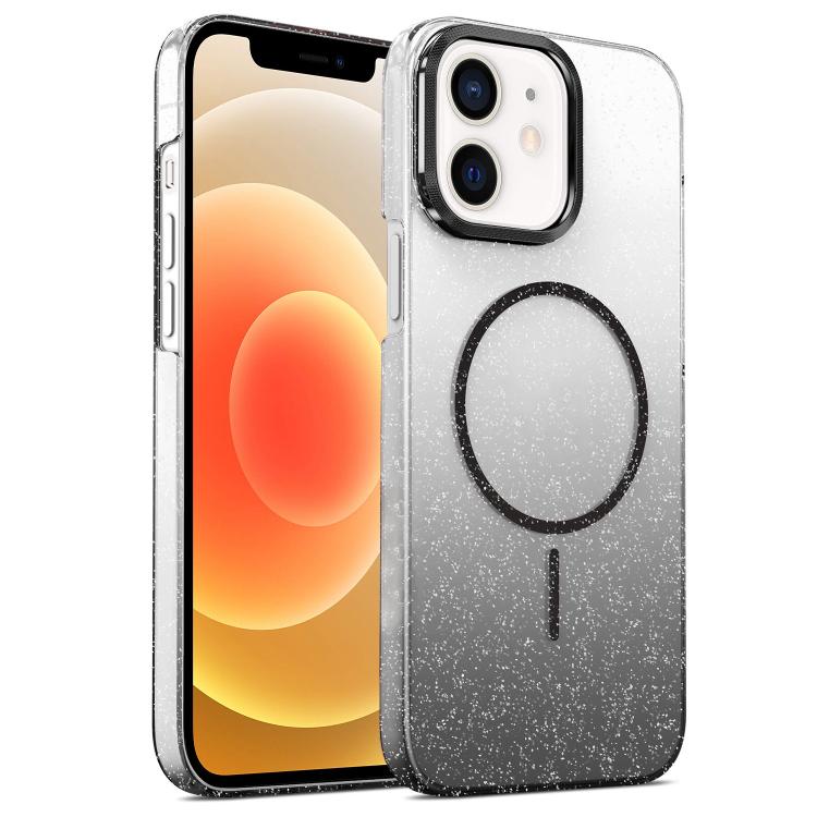 Gold Diamond Glitter Gradient MagSafe Shockproof Phone Case, For iPhone 12, For iPhone 12 Pro Max, For iPhone 12 Pro, For iPhone 11 Pro Max