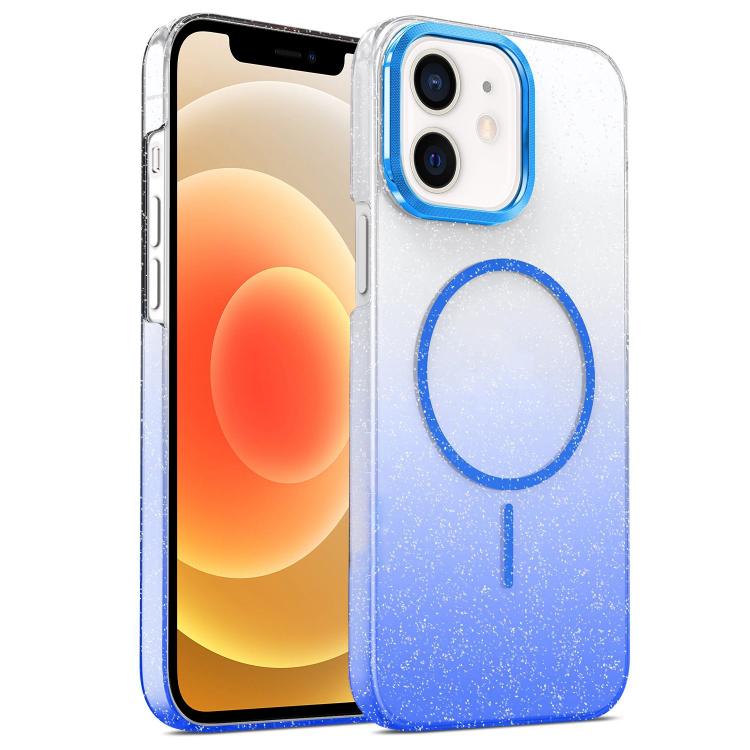 Gold Diamond Glitter Gradient MagSafe Shockproof Phone Case, For iPhone 12, For iPhone 12 Pro Max, For iPhone 12 Pro, For iPhone 11 Pro Max