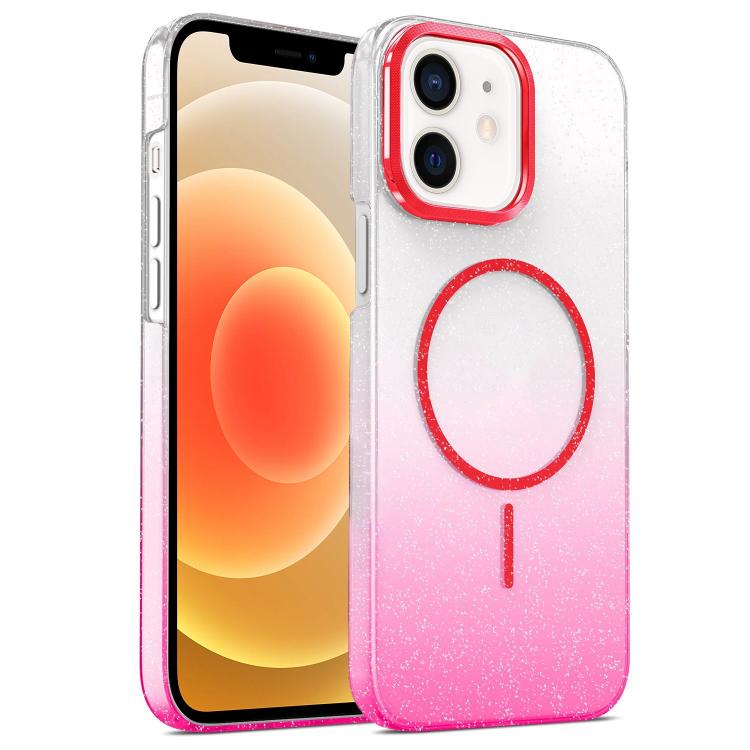 Gold Diamond Glitter Gradient MagSafe Shockproof Phone Case, For iPhone 12, For iPhone 12 Pro Max, For iPhone 12 Pro, For iPhone 11 Pro Max
