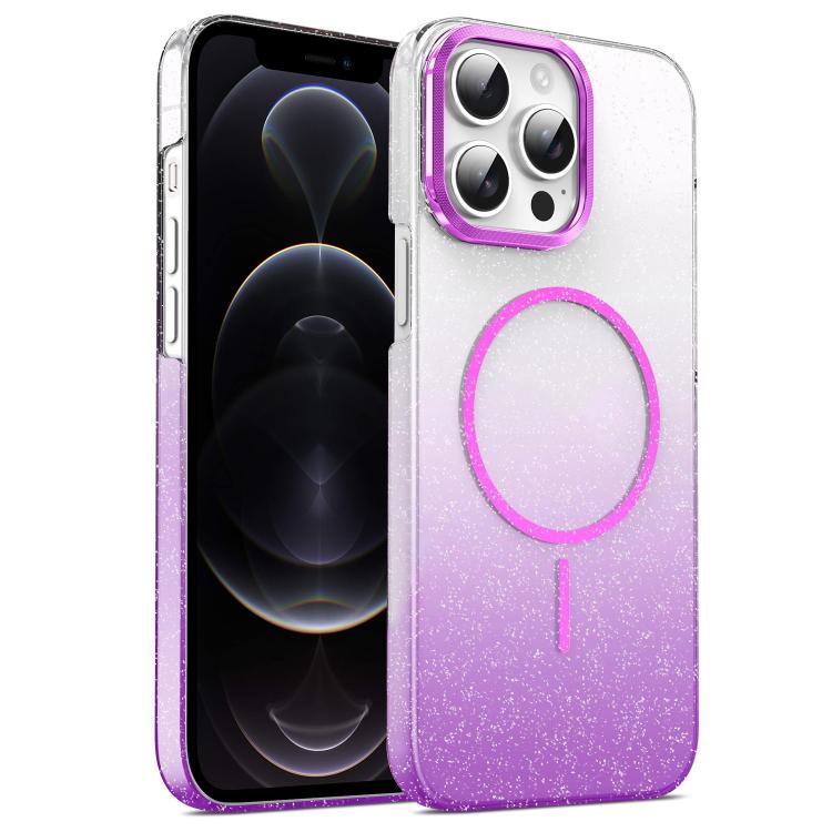 Gold Diamond Glitter Gradient MagSafe Shockproof Phone Case, For iPhone 12, For iPhone 12 Pro Max, For iPhone 12 Pro, For iPhone 11 Pro Max