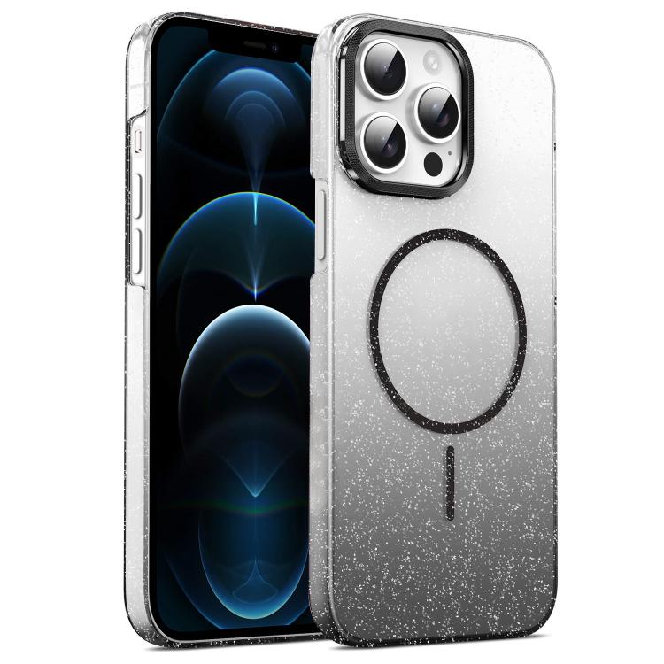 Gold Diamond Glitter Gradient MagSafe Shockproof Phone Case, For iPhone 12, For iPhone 12 Pro Max, For iPhone 12 Pro, For iPhone 11 Pro Max